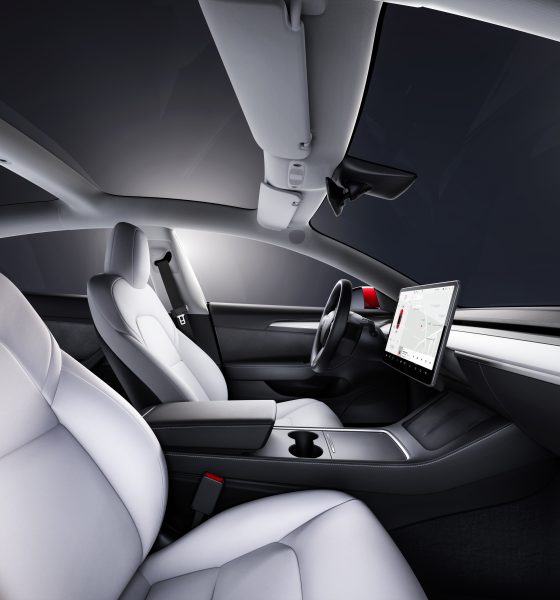 tesla model 3 interior