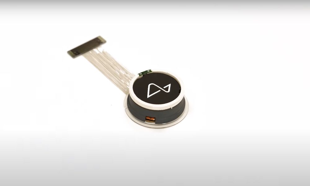 neuralink link device with white background